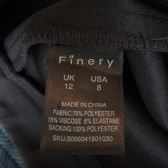 Finery Skirt Asymmetrical with Eyelet Tie Belt - Picture 6 of 8